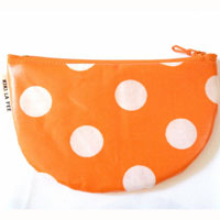 Pochette Mini demi lune orange