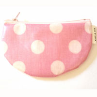 Pochette Mini demi lune rose