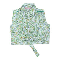 Corsage � nouer EMPOLI fleurs vertes