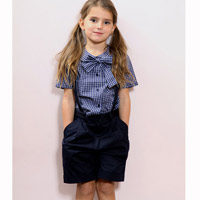 Short � bretelles MILANO bleu marine