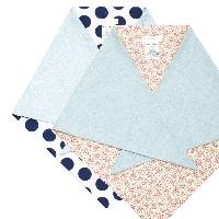 Ch�le Nine bleu doublure imprim�e
