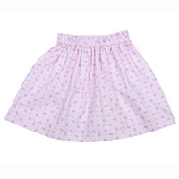 Jupe boule UDINE vichy rose � fleurs