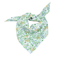 Foulard VARESE Britani fleurs vertes