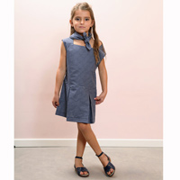 Robe marini�re VERONA vichy bleu marine