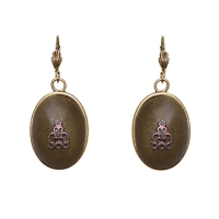 Boucles d'oreilles cabochons Aramis crochet Boucles d'oreilles cabochons Aramis crochet