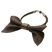 Bracelet cuir Arbal�te kaki
