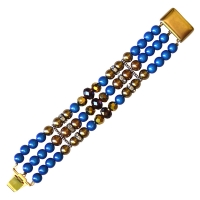 Bracelet Manchette magique bleu mordor�