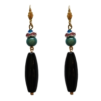Boucles d'oreilles Rossignol turquoise Boucles d'oreilles Rossignol turquoise