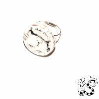 Bague nacre en c�ramique Chat-Thon