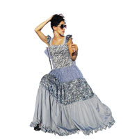 Robe Longue Carmen Grey