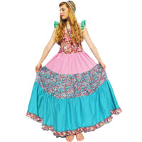 Robe Longue Carmen Purple