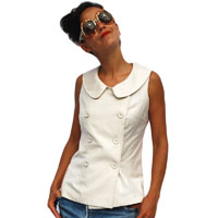Gilet Emily M Cr�me