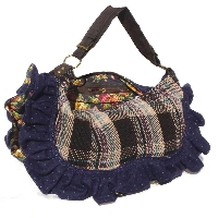 Sac � main Musette Brown tissu �cossais