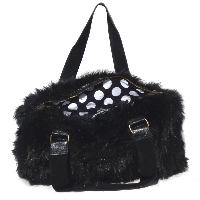 Sac Polo Black fausse fourrure