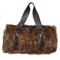 Sac Polo Brown fausse fourrure