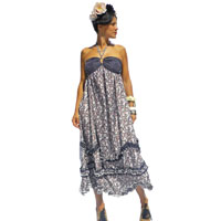 Robe Longue Iris Taupe