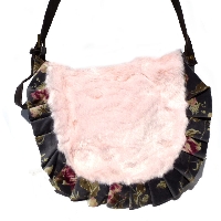 Sac � bandouli�re Sidonnie Pink pied de poule