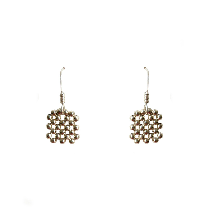 Boucles d""oreilles Square en Argent Boucles d""oreilles Square en Argent