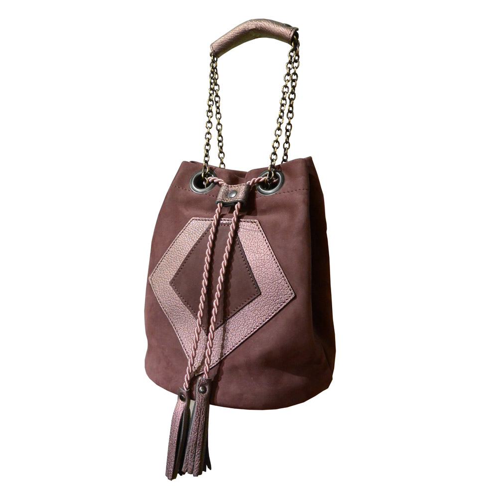 sac seau M18 lie de vin