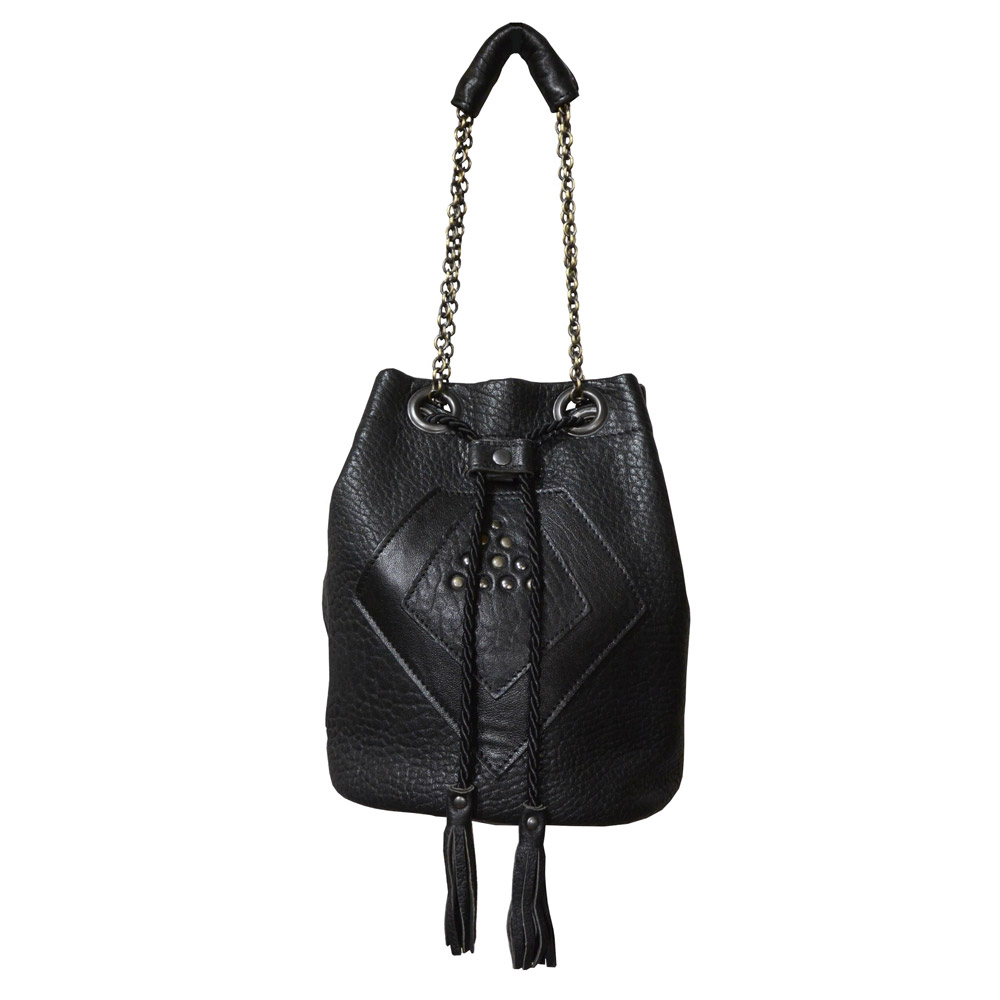 Sac seau zoizo cuir noir