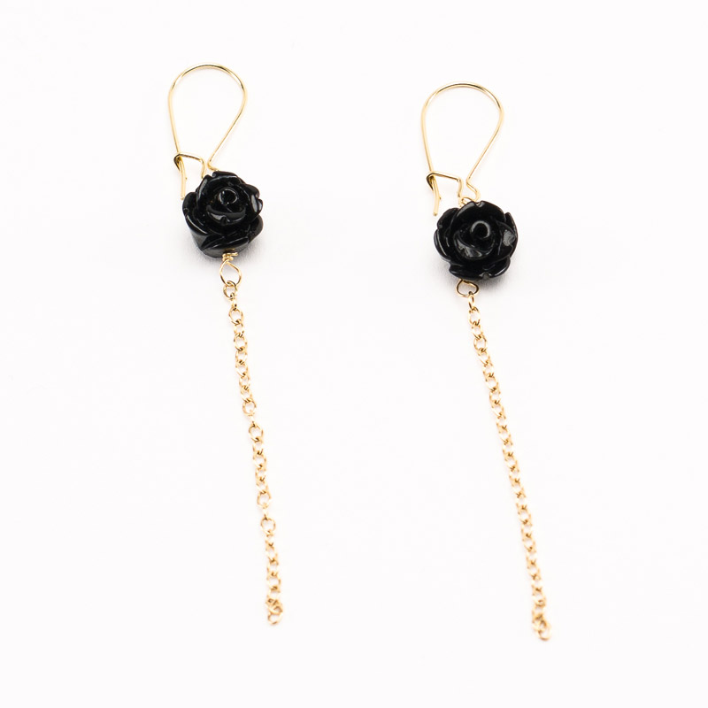Boucles d'oreilles Les Charmeuses or et tourmaline Boucles d'oreilles Les Charmeuses or et tourmaline