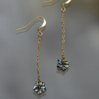 Boucles Cheyenne Fleur de nacre Boucles Cheyenne Fleur de nacre