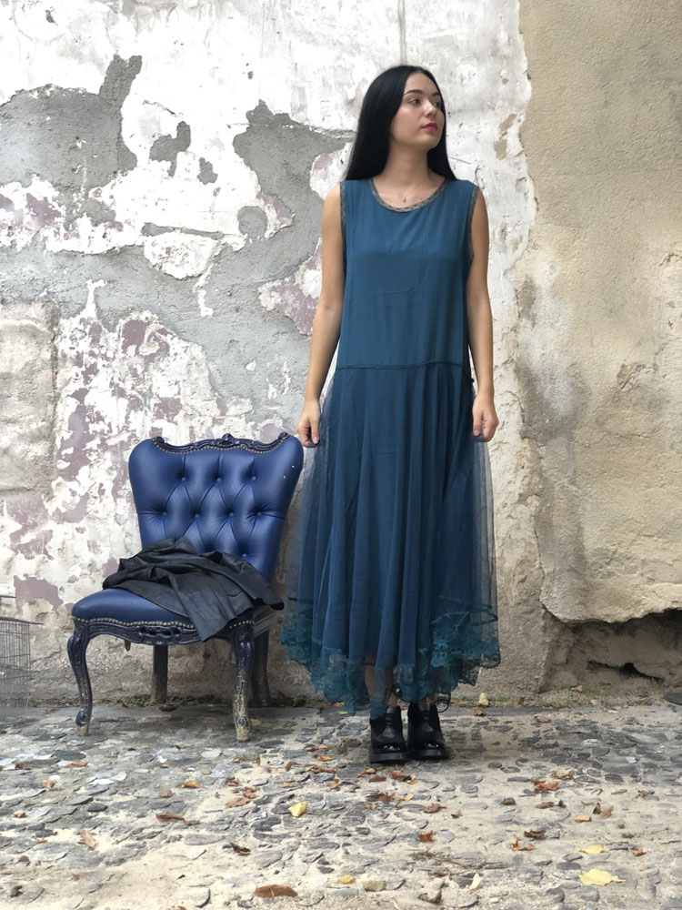 Robe longue Amazing Dress Navy - Collection Tulle Robe longue Amazing Dress Navy - Collection Tulle
