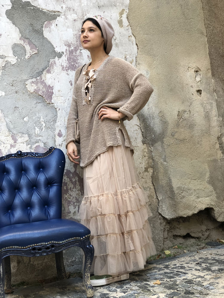 Jupon long Crazy Jupon Nude - Collection Tulle Jupon long Crazy Jupon Nude - Collection Tulle