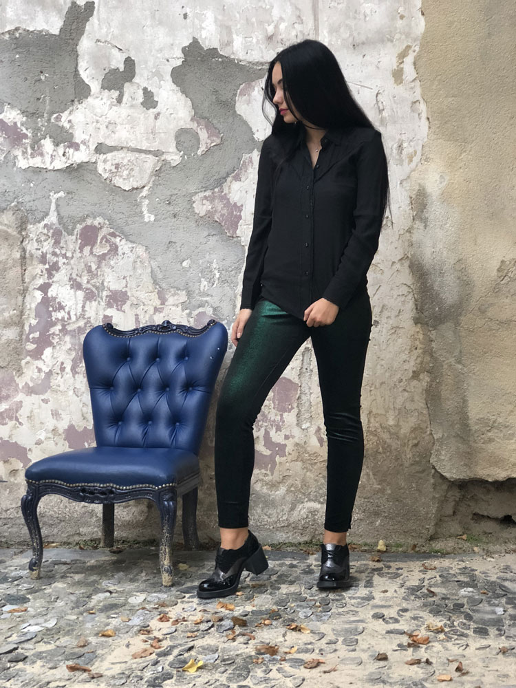 Legging Ana Green - Collection Tulle Legging Ana Green - Collection Tulle