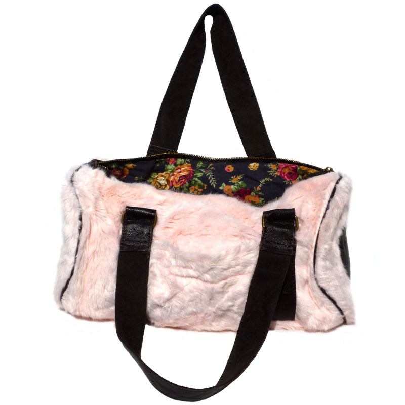 Sac Polo Pink fausse fourrure Sac Polo Pink fausse fourrure