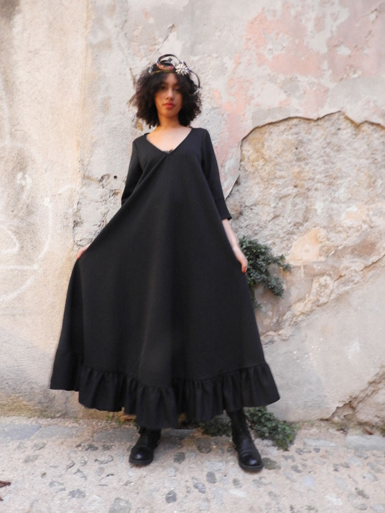 Robe longue Fairlie Black - Collection Scootish Robe longue Fairlie Black - Collection Scootish