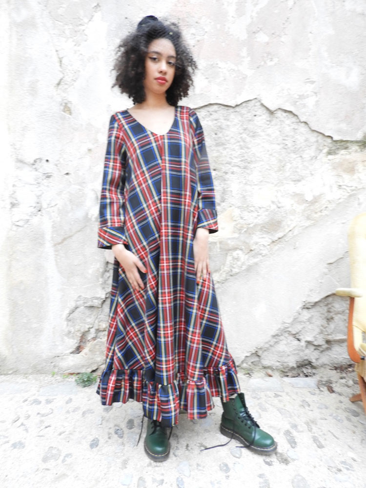 Robe longue Fairlie Ecossais Black - Collection Scootish Robe longue Fairlie Ecossais Black - Collection Scootish