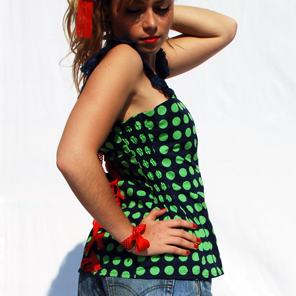 Top Bustier Suzy Navy